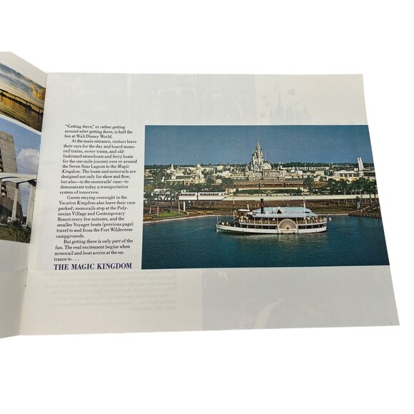 1972 Walt Disney World Souvenir Book Vintage Magic Kingdom Polynesian Village - Picture 5 of 10